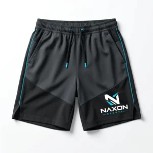Custom Tennis Shorts Design 9 – tennis shorts mock-up made by Naxon Sports, Sialkot