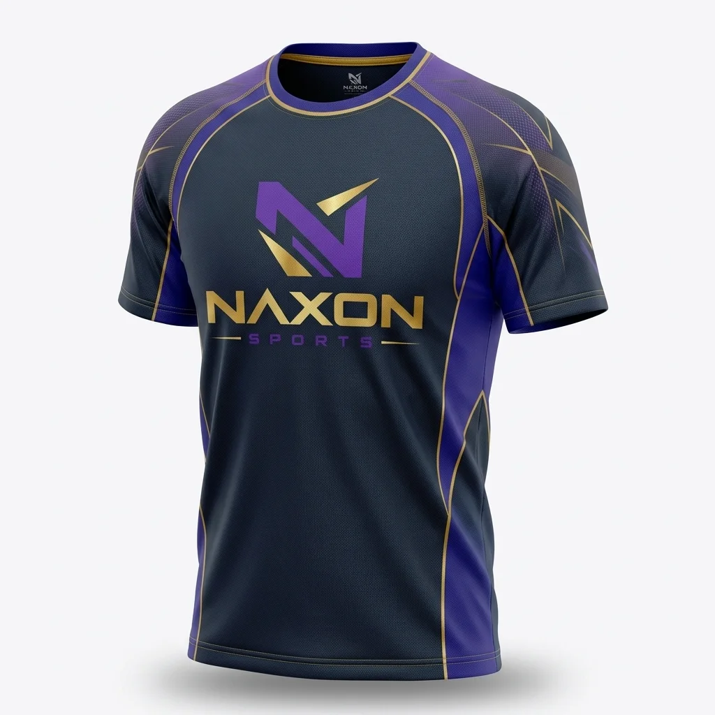Custom Tennis T-Shirt Design 1 Custom Tennis T-Shirt Design 1 – tennis t-shirt mock-up made by Naxon Sports, Sialkot