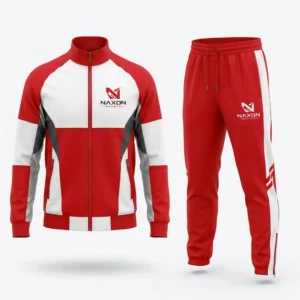 Custom Tennis Tracksuit Design 1 – tennis tracksuit mock-up made by Naxon Sports, Sialkot