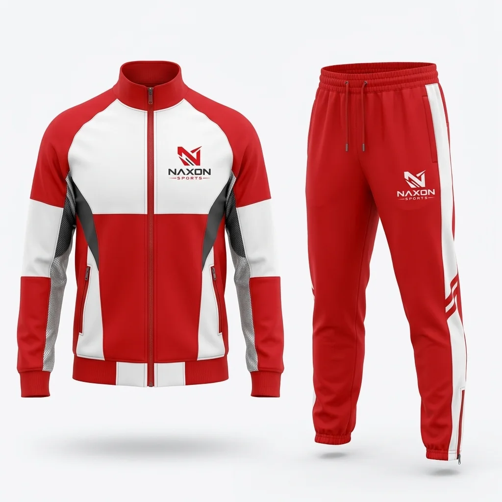 Custom Tennis Tracksuit Design 1 Custom Tennis Tracksuit Design 1 – tennis tracksuit mock-up made by Naxon Sports, Sialkot