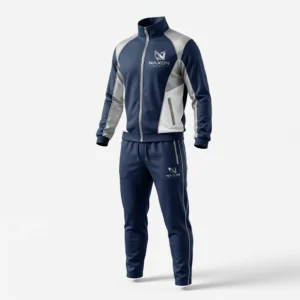 Custom Tennis Tracksuit Design 2 – tennis tracksuit mock-up made by Naxon Sports, Sialkot