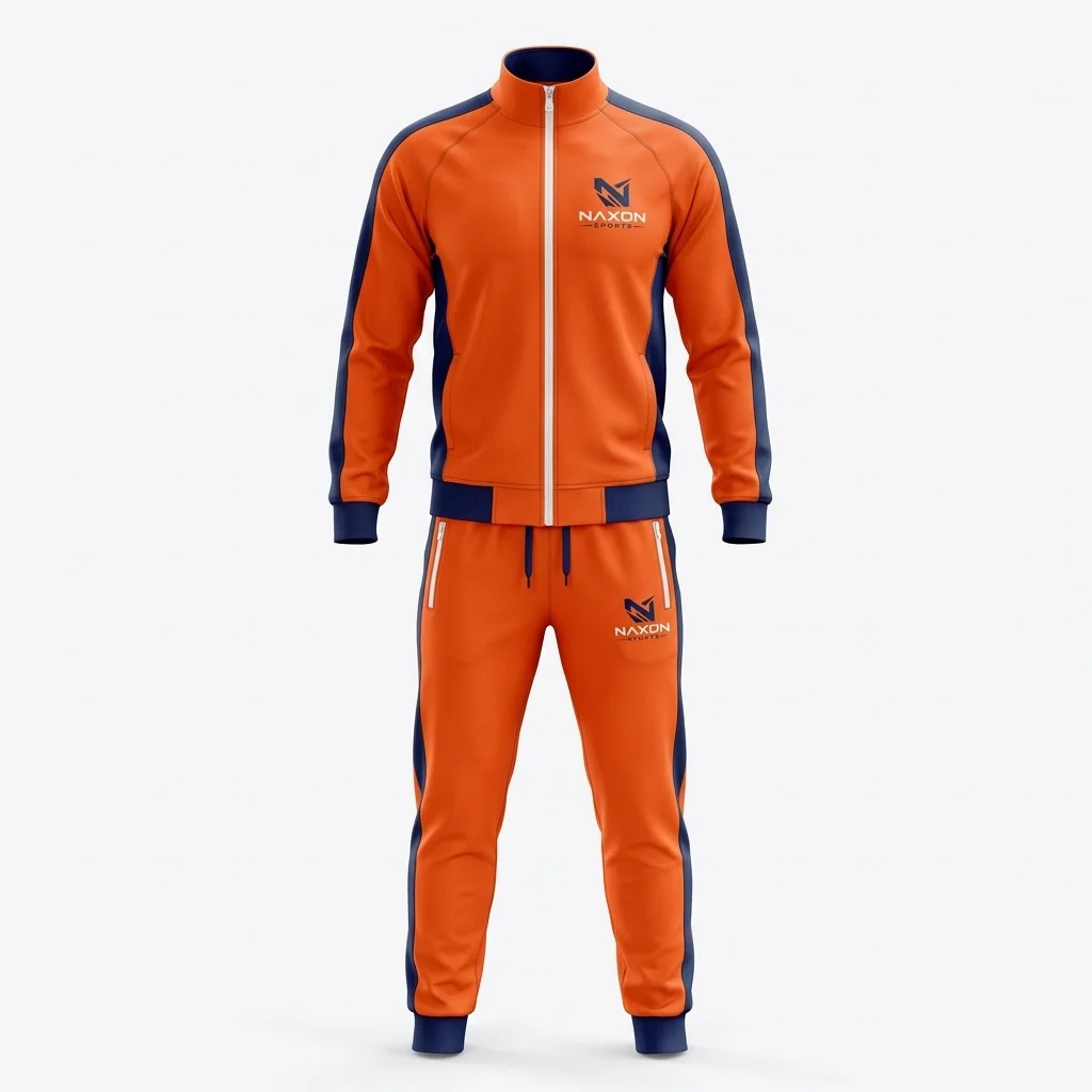 Custom tracksuit on background by Naxon Sports