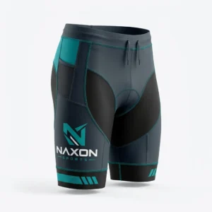 Custom Triathlon Shorts Design 2 – triathlon shorts mock-up made by Naxon Sports, Sialkot