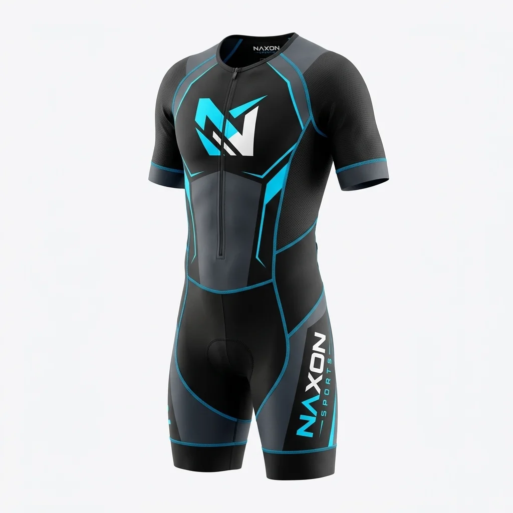 Custom Tri Suit Design 9 Custom Tri Suit Design 9 – tri suit mock-up made by Naxon Sports, Sialkot