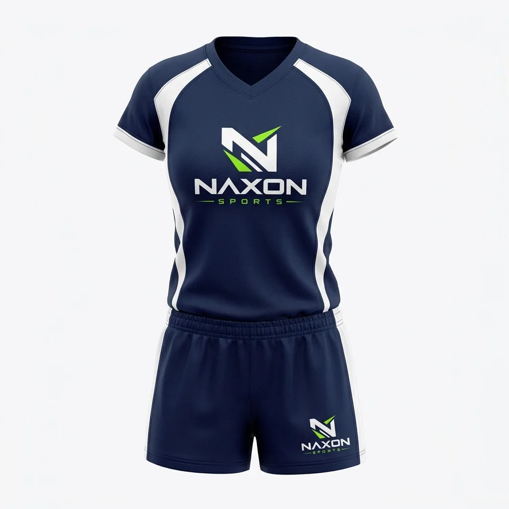Custom volleyball team uniform by Naxon Sports
