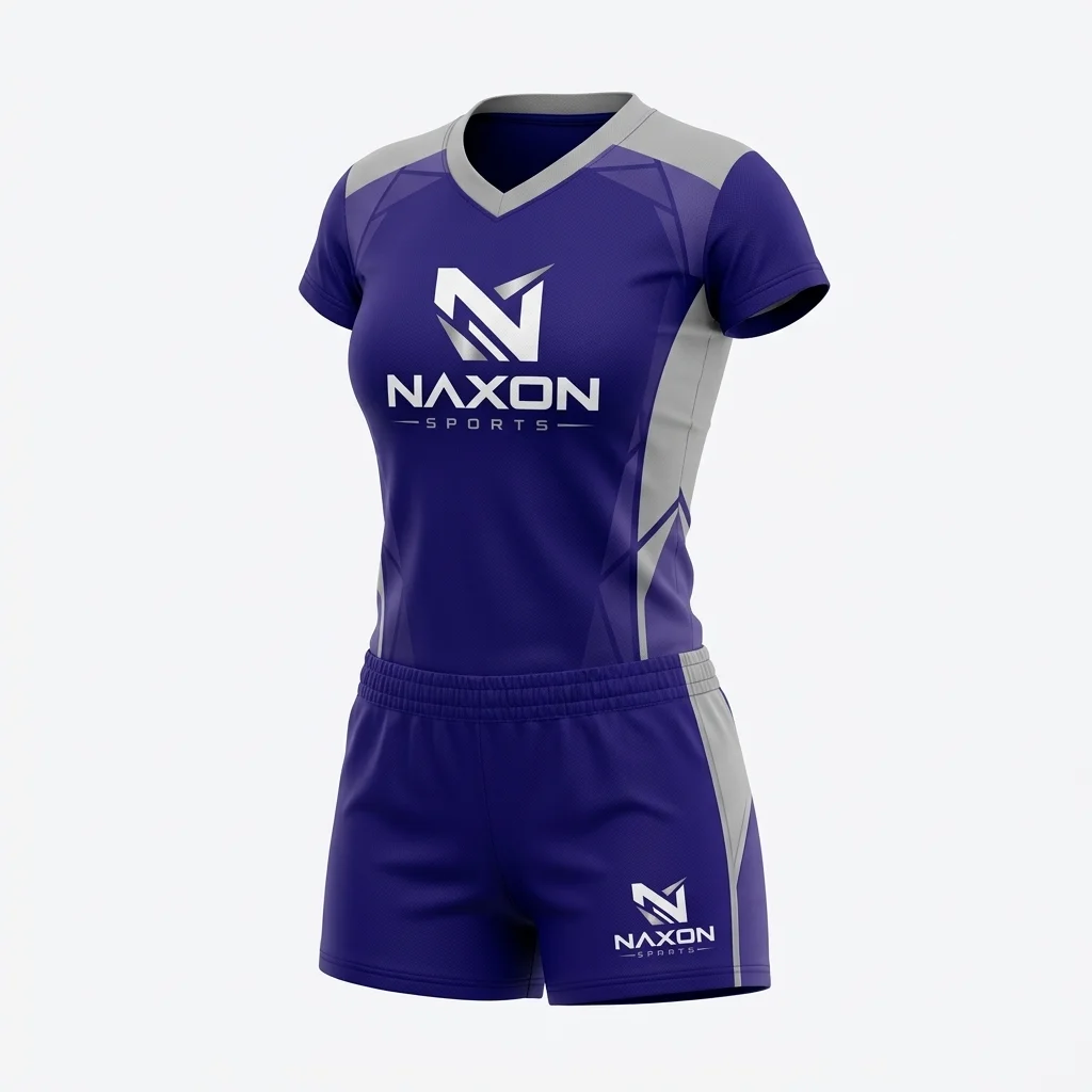 Custom volleyball team uniform by Naxon Sports