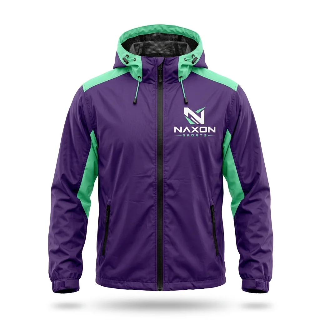 Custom windbreaker jacket by Naxon Sports