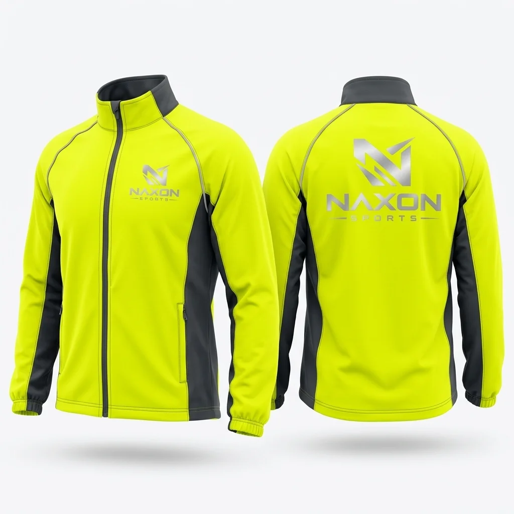 Custom yellow sports jacket by Naxon Sports