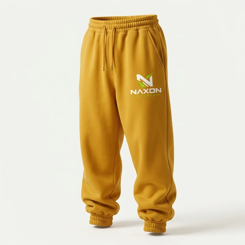 Custom yellow sweatpants by Naxon Sports