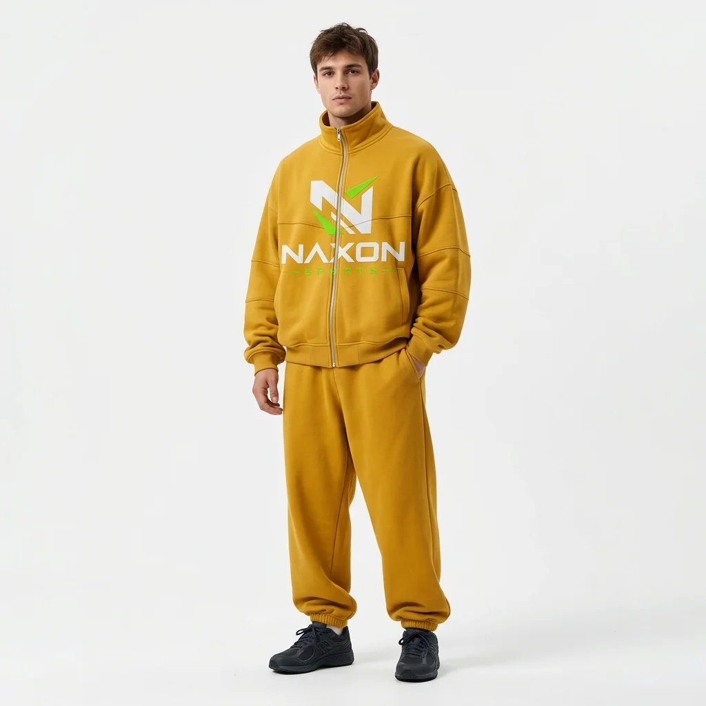 Custom yellow tracksuit by Naxon Sports