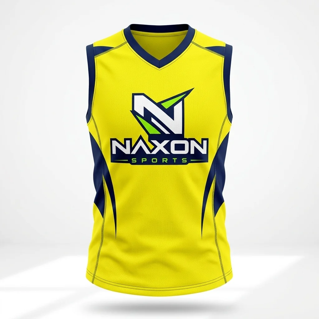 Custom yellow volleyball jersey by Naxon Sports