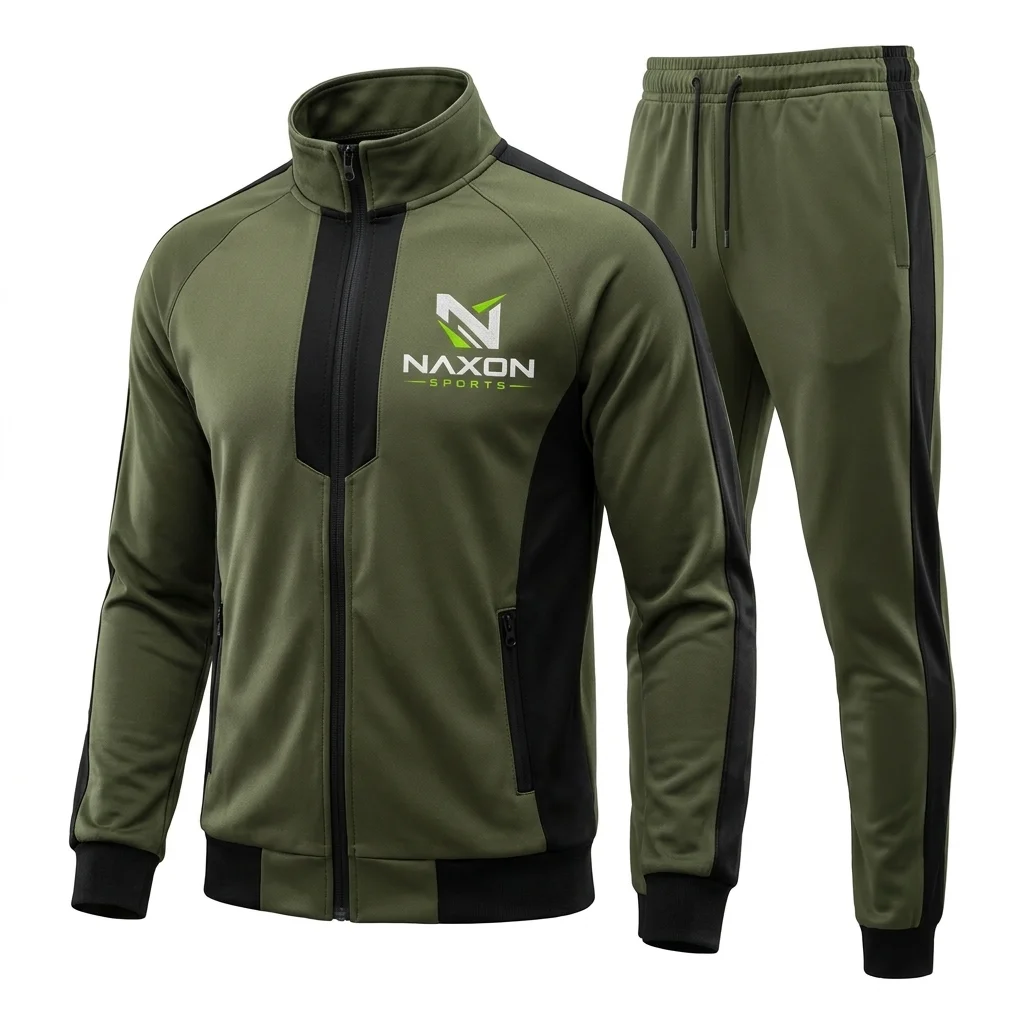 Custom zip-up tracksuit by Naxon Sports