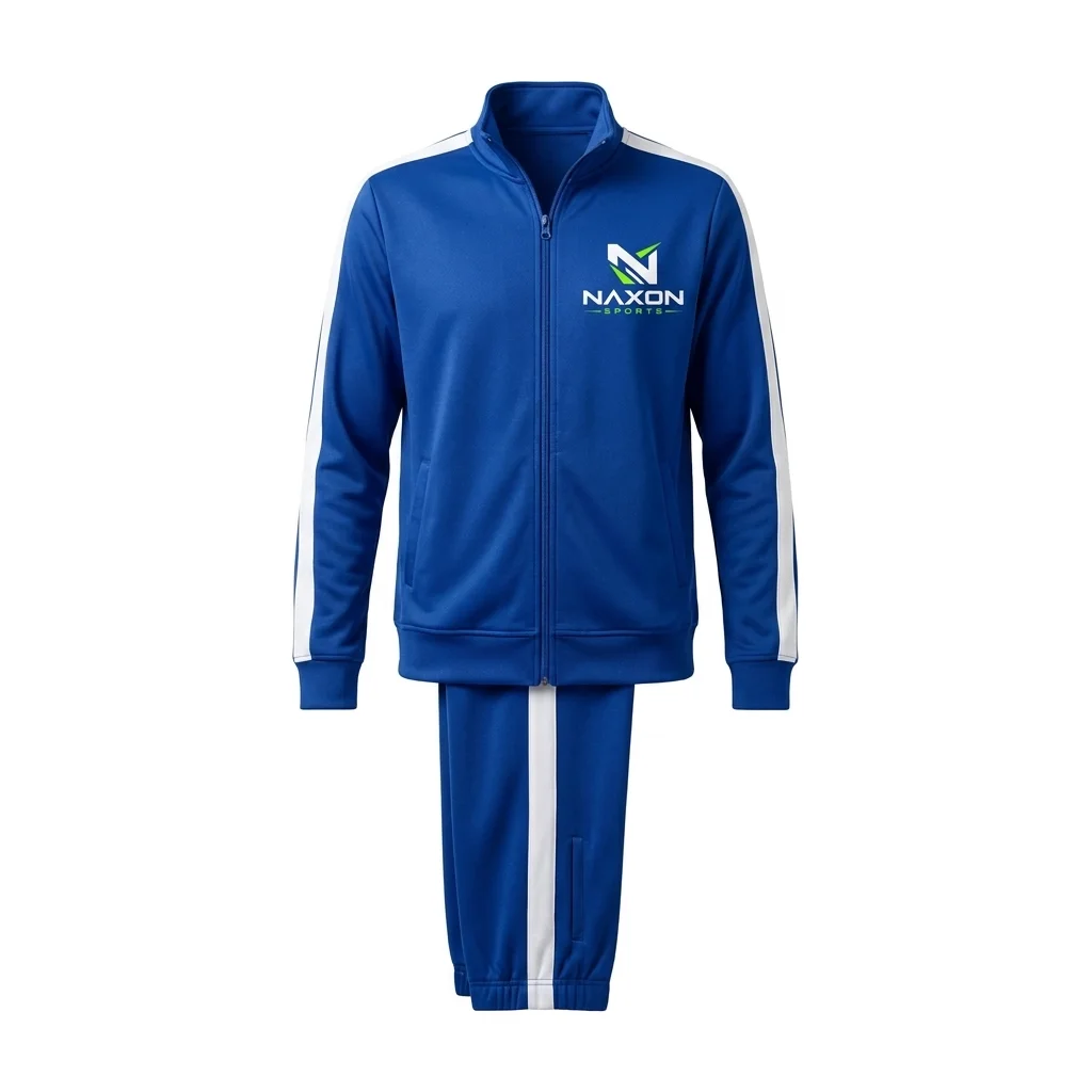 Custom zip-up tracksuit studio by Naxon Sports