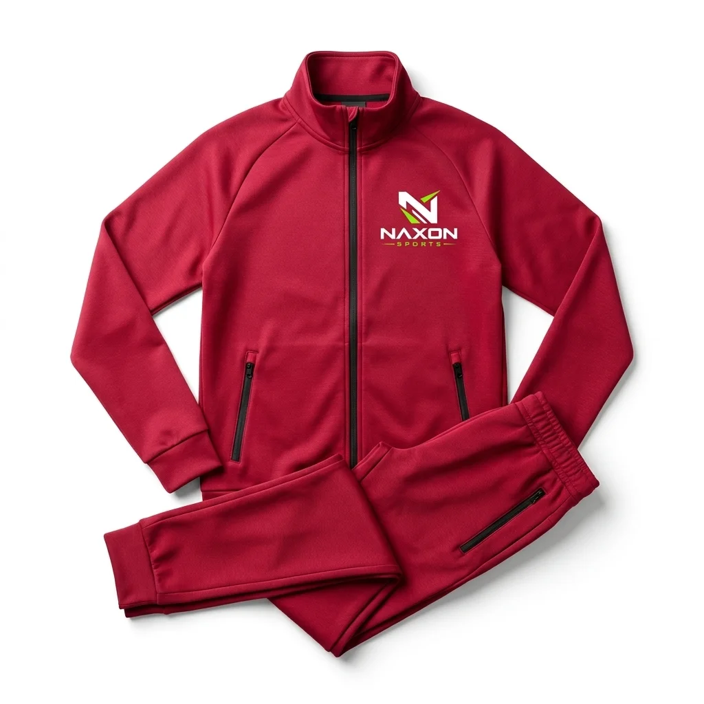 Custom zip-up tracksuit studio by Naxon Sports