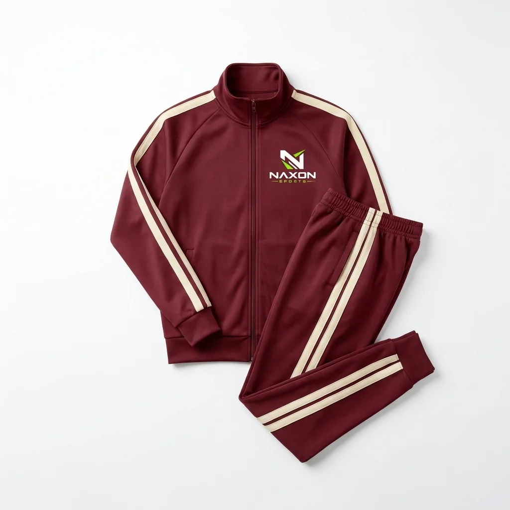 Custom zip-up tracksuit studio by Naxon Sports