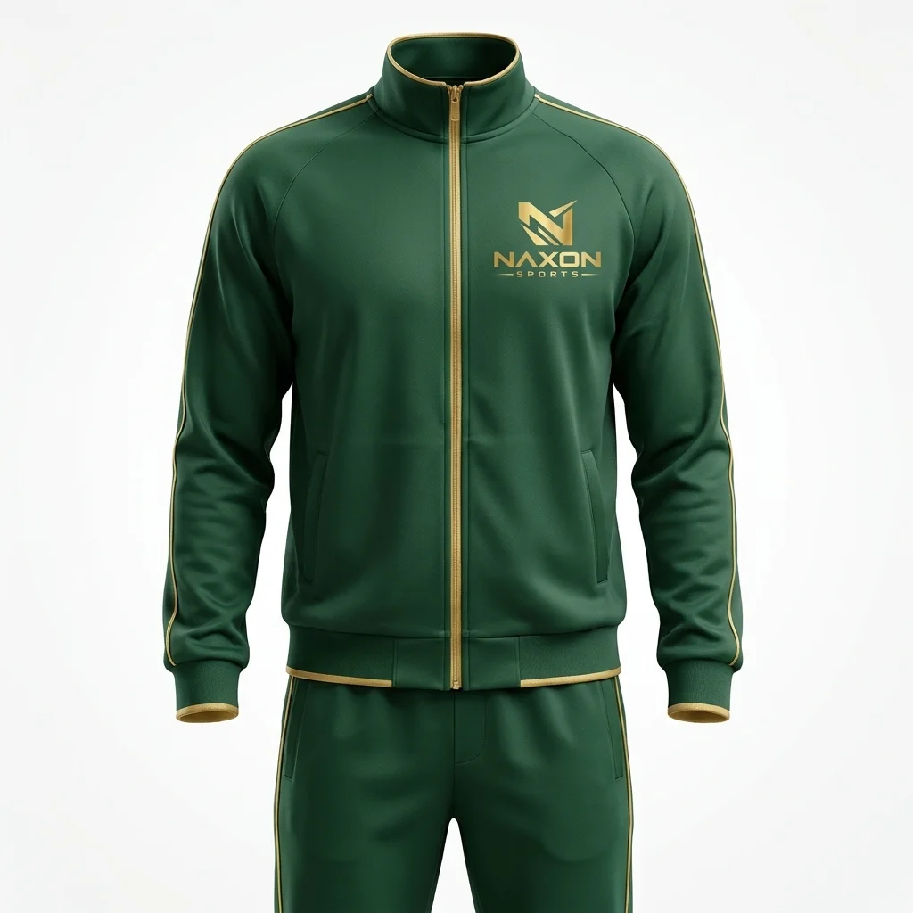 Custom zip-up tracksuit by Naxon Sports