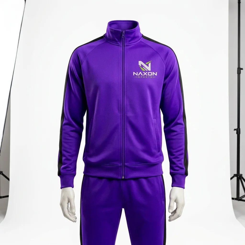 Custom zip-up tracksuit by Naxon Sports
