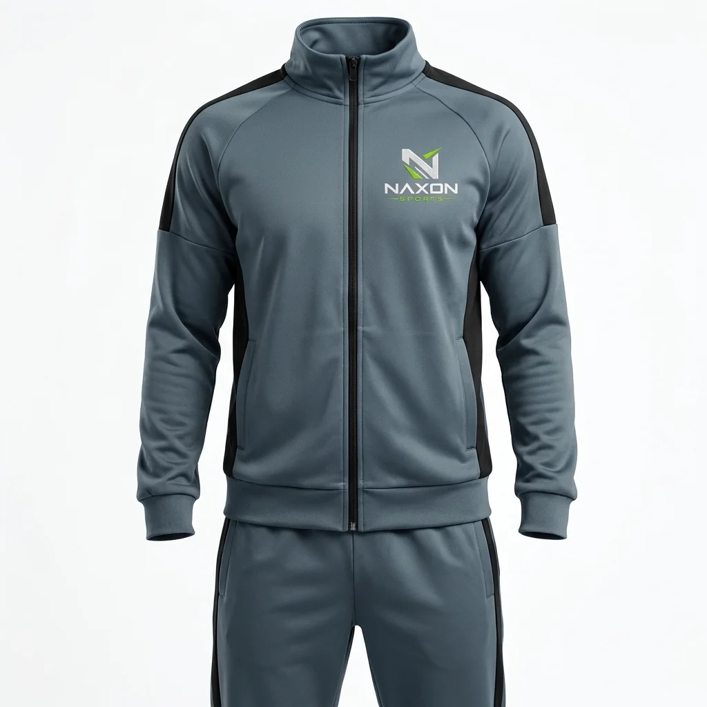 Custom zip-up tracksuit by Naxon Sports