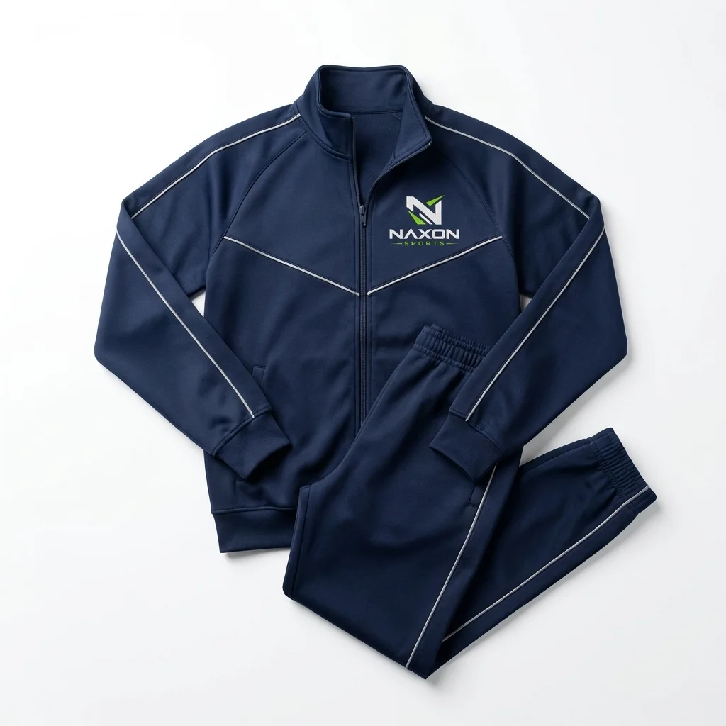 Custom zip-up tracksuit by Naxon Sports