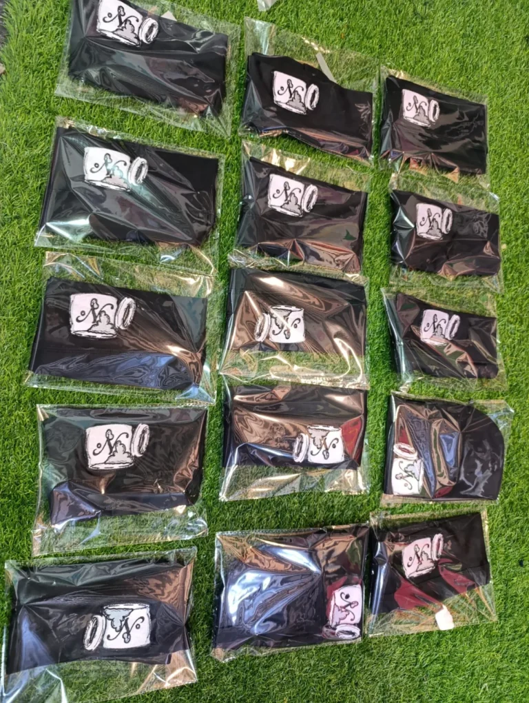 Custom beanies individually packed in polybags – made by Naxon Sports