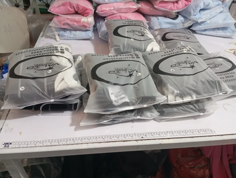 Custom garments packed in clear polybags – made by Naxon Sports